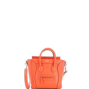 Celine Nano Luggage Bag Grainy Leather